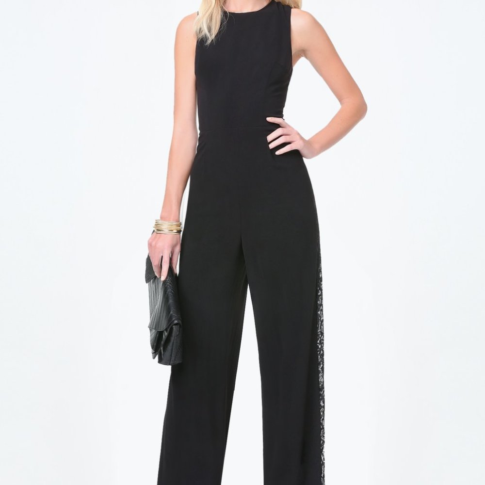 bebe Black Lace Romper